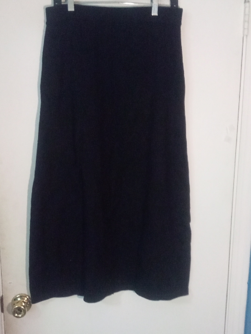 Unbranded Black Knit Midi Skirt XL New NWOT